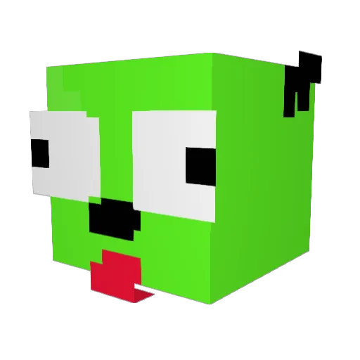 Tduca Minecraft avatar head, 3D render