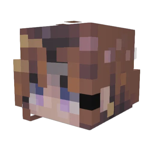 Tdust22 Minecraft avatar head, 3D render