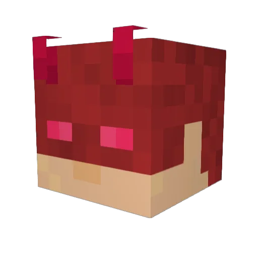 Tdxgg Minecraft avatar head, 3D render