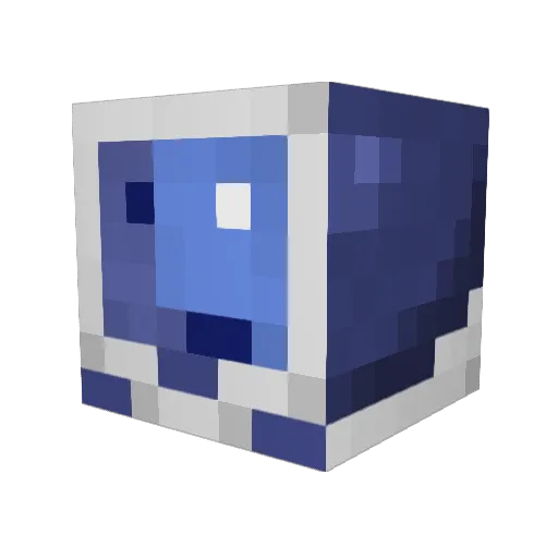 Te3v3e Minecraft avatar head, 3D render