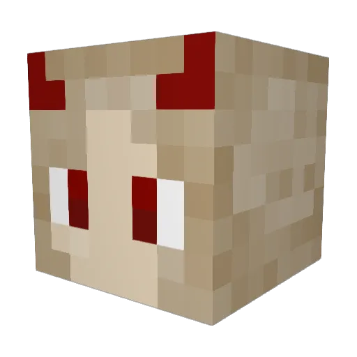 TeAm_06 Minecraft avatar head, 3D render