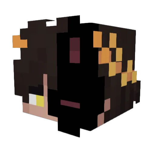 TeBeflo Minecraft avatar head, 3D render
