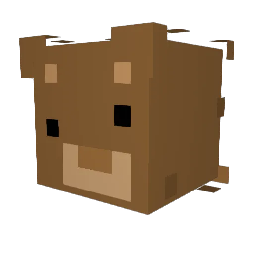 TeDdY9233 Minecraft avatar head, 3D render