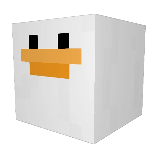 TeDeBee Minecraft avatar head, 3D render