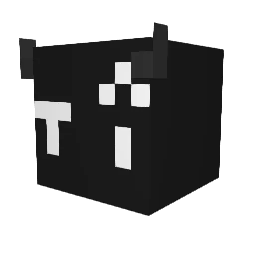 TeNeko39 Minecraft avatar head, 3D render