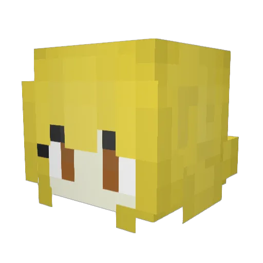 TePeS101 Minecraft avatar head, 3D render