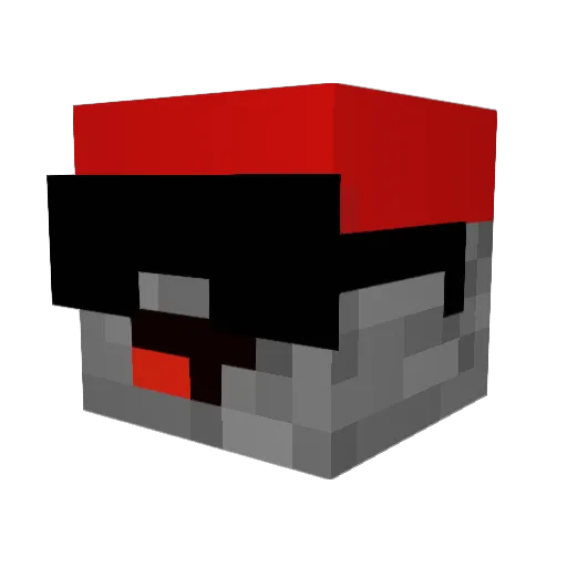 TeRobamoYFumamo Minecraft avatar head, 3D render