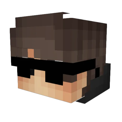 TeSoTo Minecraft avatar head, 3D render