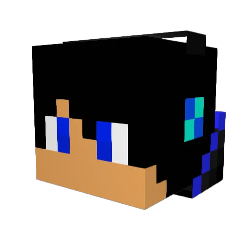 TeSpiezzo Minecraft avatar head, 3D render