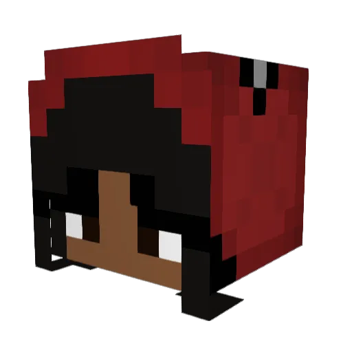 TeTe530 Minecraft avatar head, 3D render