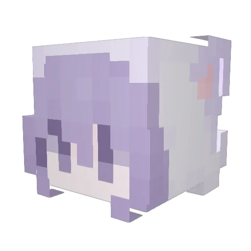 TeZee125 Minecraft avatar head, 3D render