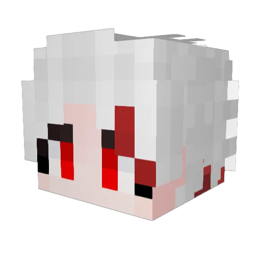 Te_Bing Minecraft avatar head, 3D render