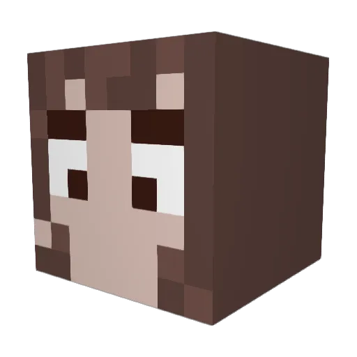 Tea2709 Minecraft avatar head, 3D render