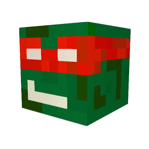 TeaBiscuit Minecraft avatar head, 3D render