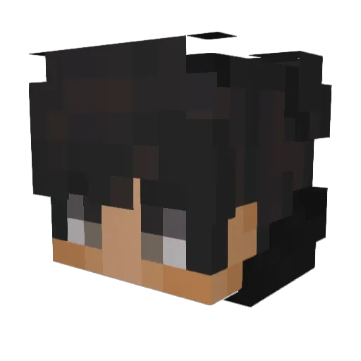 TeaCupDC Minecraft avatar head, 3D render