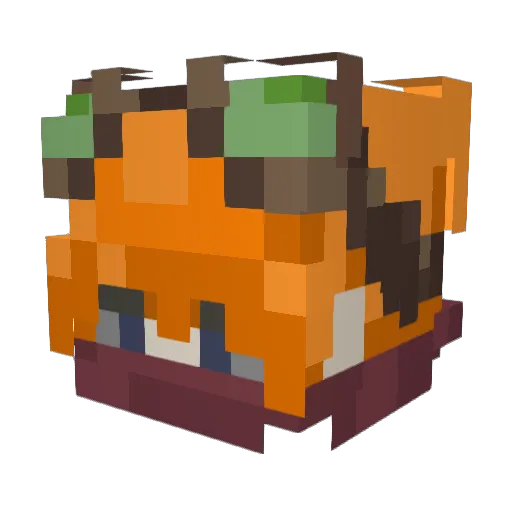 Minecraft-Avatar von TeaDragonBoi: Kopf als 3D-Render