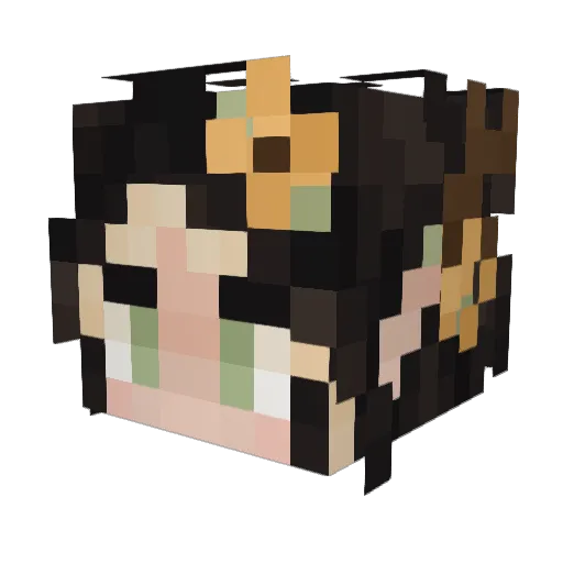 TeaInTheHarbor Minecraft avatar head, 3D render