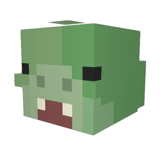 TeaKal1 Minecraft avatar head, 3D render