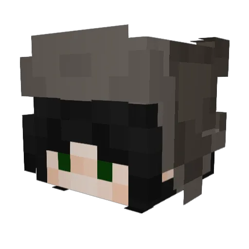 TeaKinz Minecraft avatar head, 3D render