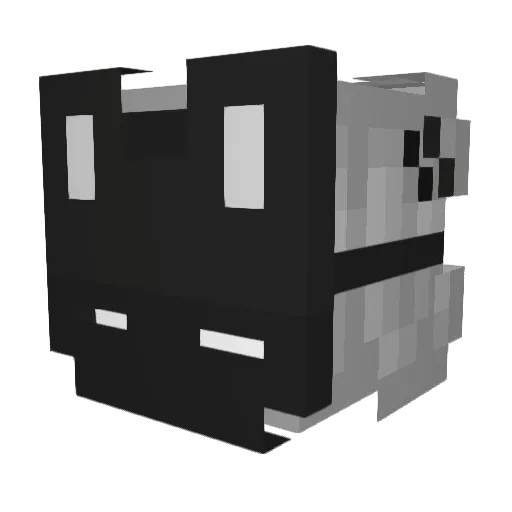 TeaLeo Minecraft avatar head, 3D render