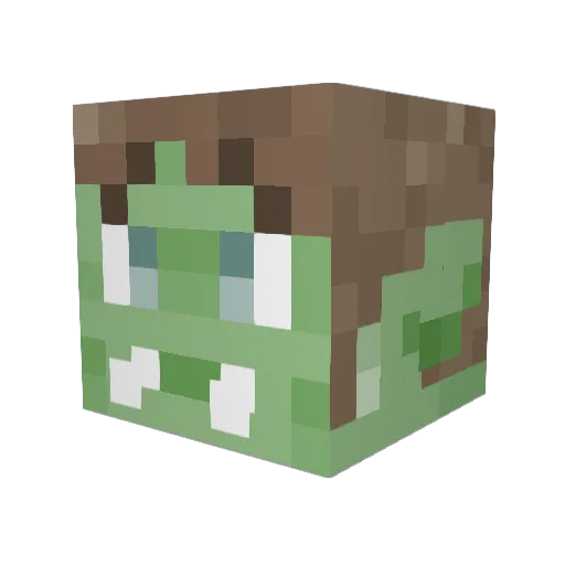 TeaMangos Minecraft avatar head, 3D render