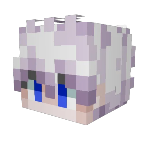 TeaPitcher Minecraft avatar head, 3D render