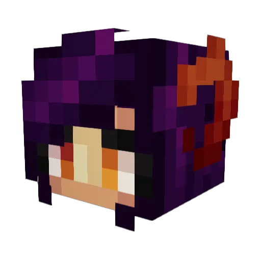 TeaPreacher Minecraft avatar head, 3D render
