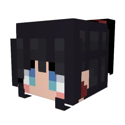 TeaPuddle Minecraft avatar head, 3D render