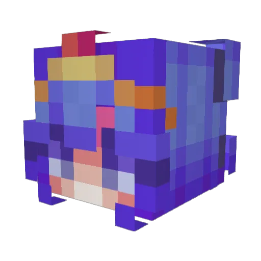 TeaShroomq Minecraft avatar head, 3D render