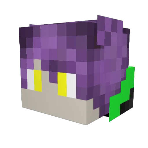 TeaSnowman Minecraft avatar head, 3D render