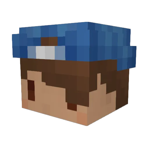 TeaYoe Minecraft avatar head, 3D render