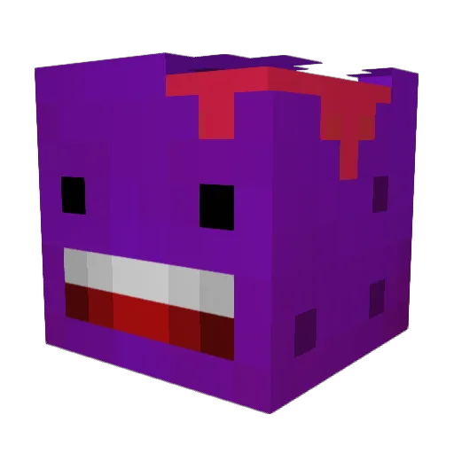 TeaZaQQ Minecraft avatar head, 3D render