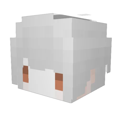 TeaZhang Minecraft avatar head, 3D render