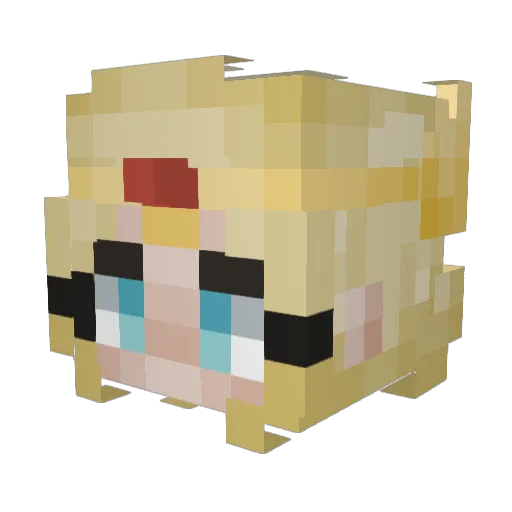 Tea_Aric Minecraft avatar head, 3D render
