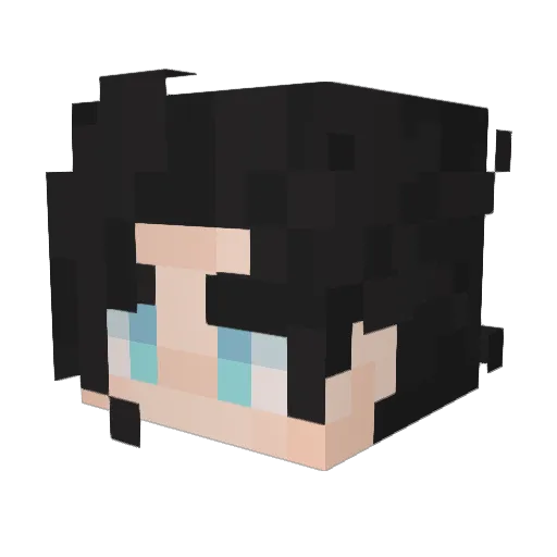 Teaben_ Minecraft avatar head, 3D render