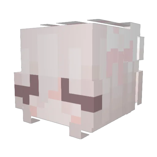 Teabest Minecraft avatar head, 3D render