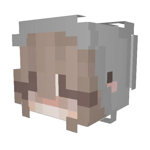 TeacherPhilip Minecraft avatar head, 3D render