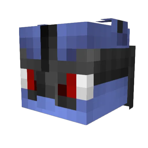 Teachyyy Minecraft avatar head, 3D render