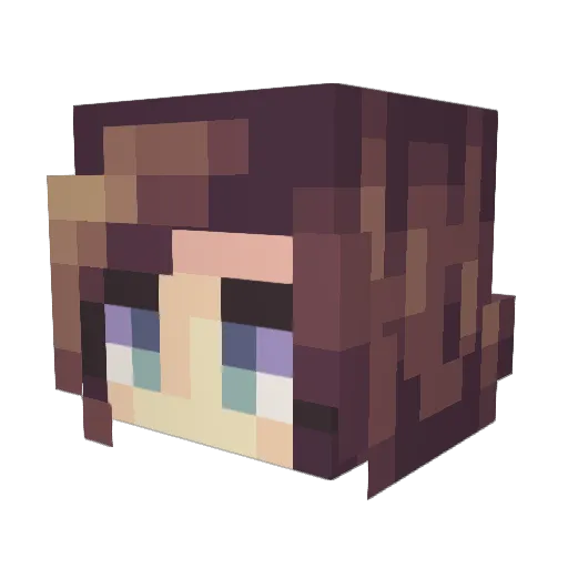 Teacozy Minecraft avatar head, 3D render