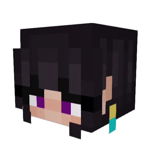 Teacubee Minecraft avatar head, 3D render