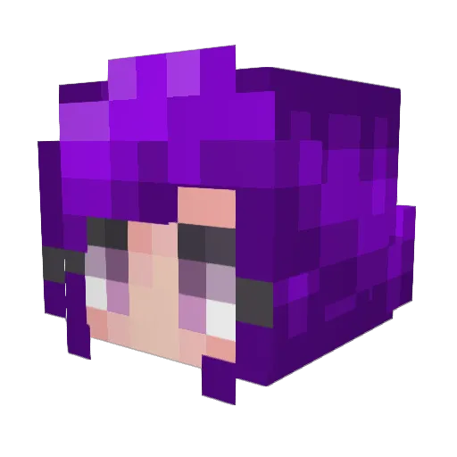 TeacupTempest7 Minecraft avatar head, 3D render