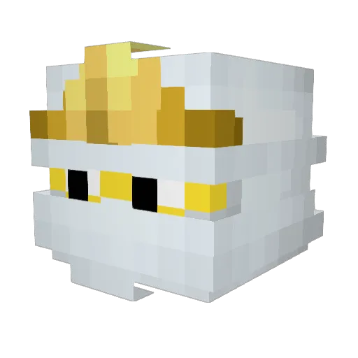 Teadpool360 Minecraft avatar head, 3D render