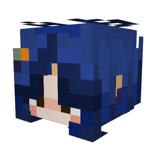TeahTehe Minecraft avatar head, 3D render