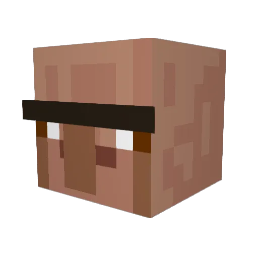 TealScarab Minecraft avatar head, 3D render