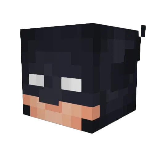 Teal_Owl Minecraft avatar head, 3D render