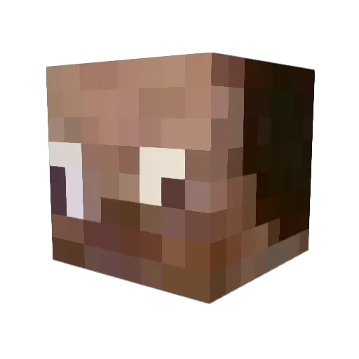 Tealche Minecraft avatar head, 3D render
