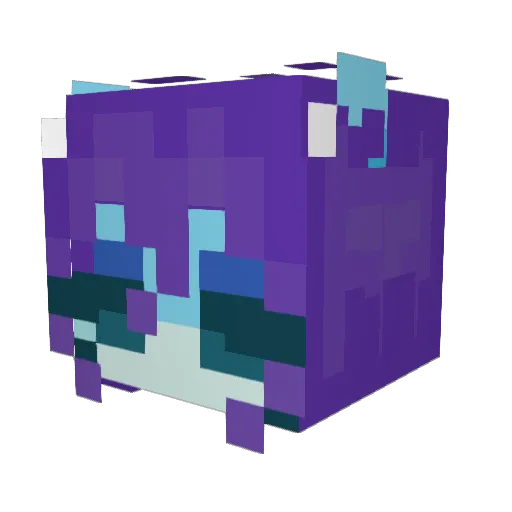 Tealeafee Minecraft avatar head, 3D render