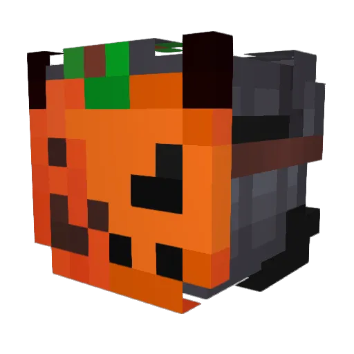 Tealess Minecraft avatar head, 3D render