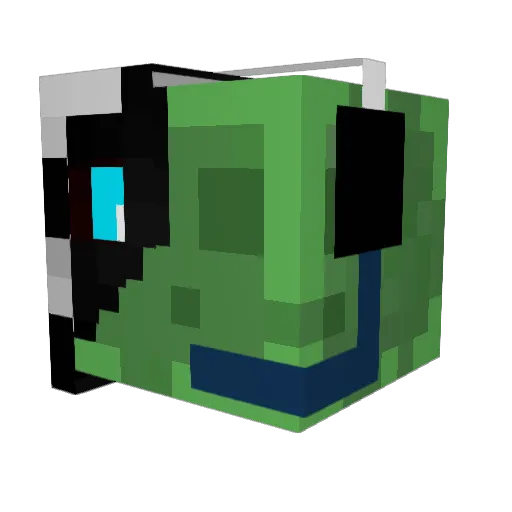 TealiciousVT Minecraft avatar head, 3D render