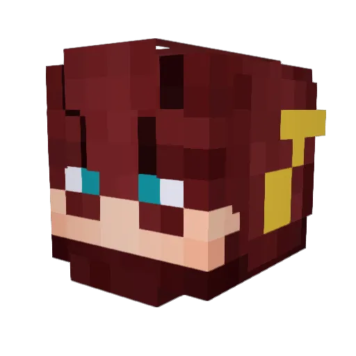 Teality Minecraft avatar head, 3D render